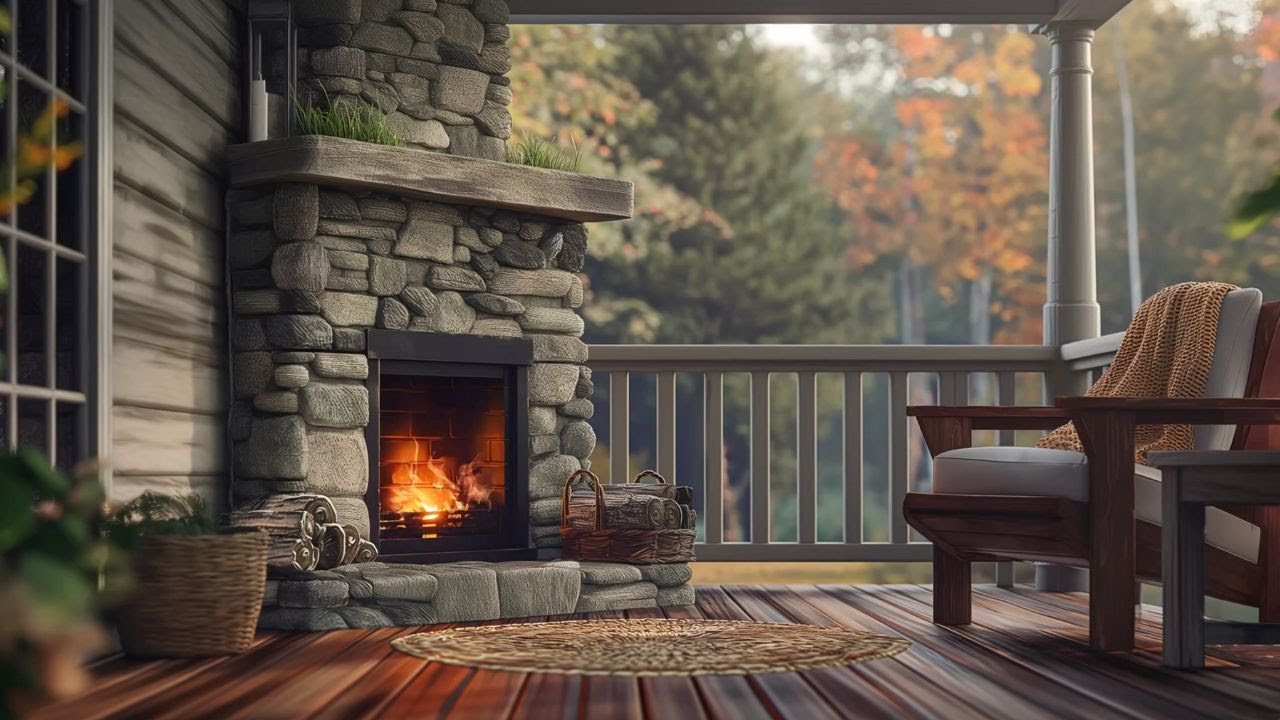 Relaxing Jazz Instrumental Music for Work, Study ⛄ Cozy Winter Porch Ambience with Smooth Jazz Music