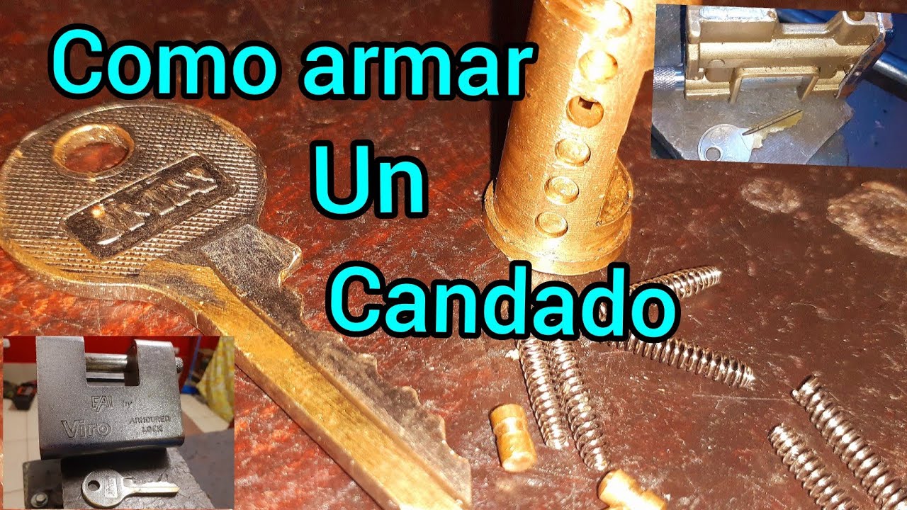 COMO ARMAR UN CANDADO DE SEGURIDAD MARCA VIRO #CERRAJERO #CANDADOVIRO #LLAVE