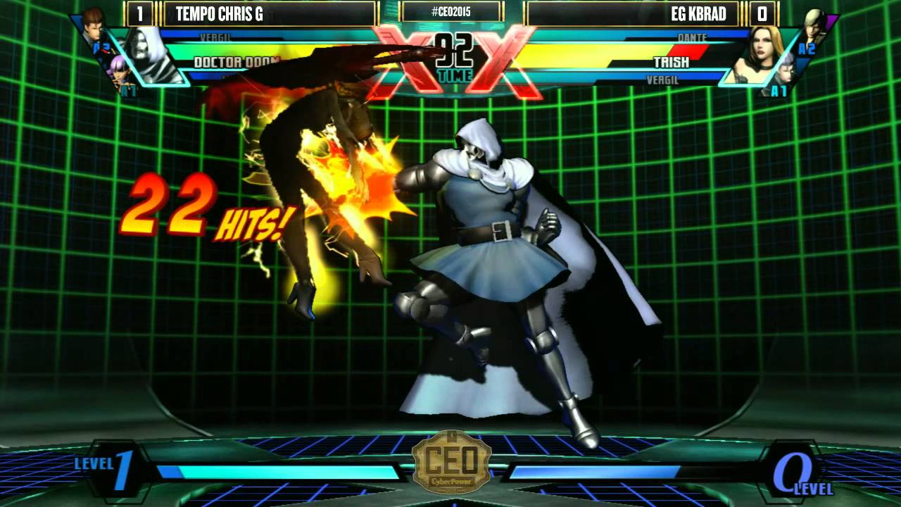 CEO 2015 - UMVC3 - Top 8 - Tempo Chris G vs EG KBrad