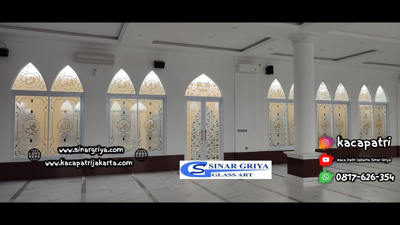 Kaca Inlay Masjid | Mosque Glass Art Inlay | JENDELA MASJID