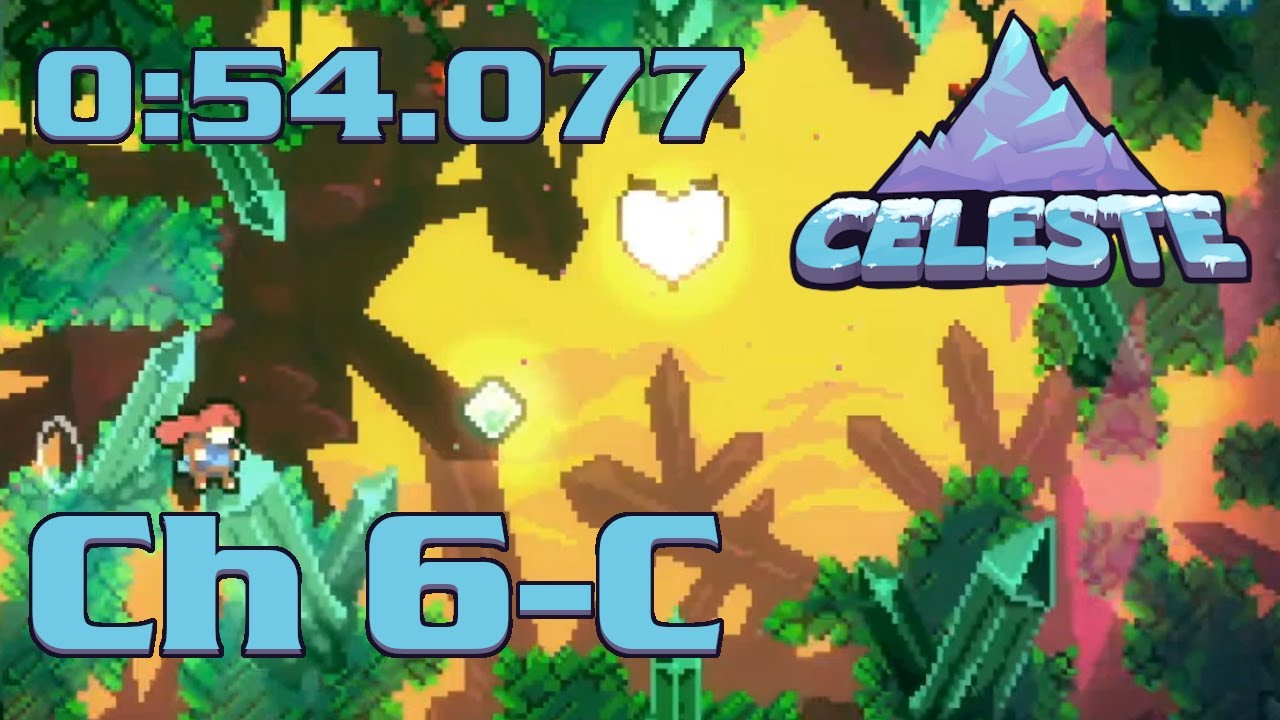 Celeste - Reflection (Ch 6-C) Speedrun in [0:54.077]