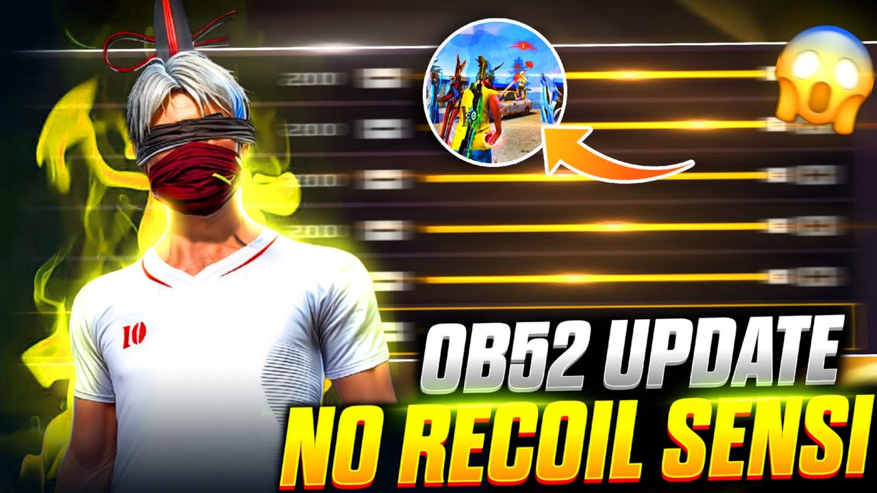 OB52 Update 🤯 | No Recoil Sensi 🇧🇷❓100% Working❌ | FF
