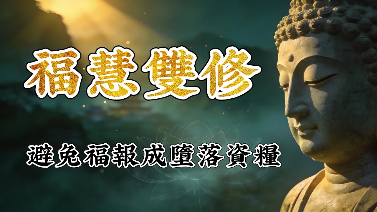 行善多年煩惱未減？佛陀點明福慧雙修心法，避免福報成墮落資糧！#佛教故事 #佛法 #修行 #開悟