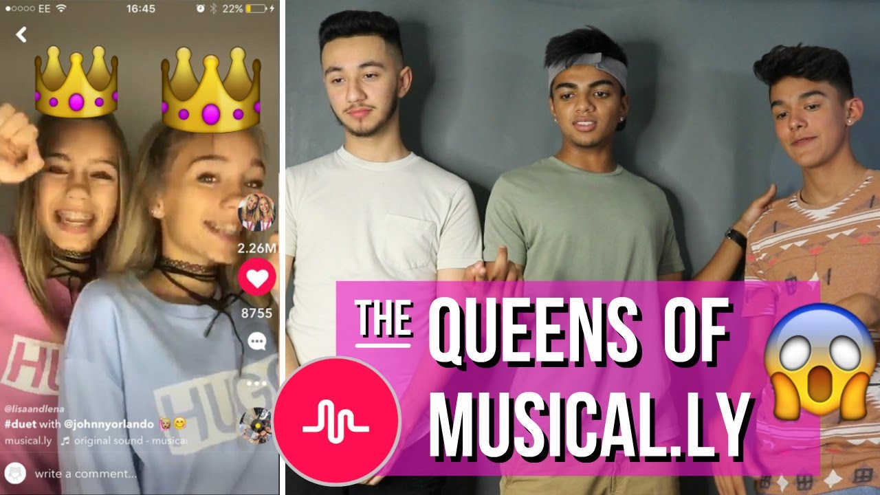 OFFICIAL QUEENS OF MUSICAL.LY // Lisa and Lena Musical.ly Compilation (REACTION)