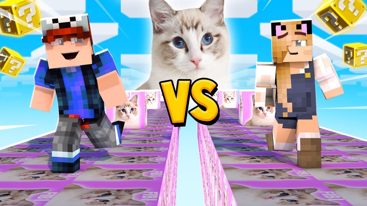 SZALONY WYŚCIG! - FIBI LUCKY BLOCKI MINECRAFT! (Lucky Block Race) | Vito vs Bella