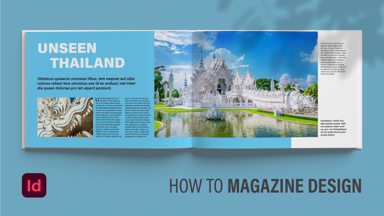 How to Magazine Page Layout Design in Adobe InDesign CC | Graphic Design Tutorials