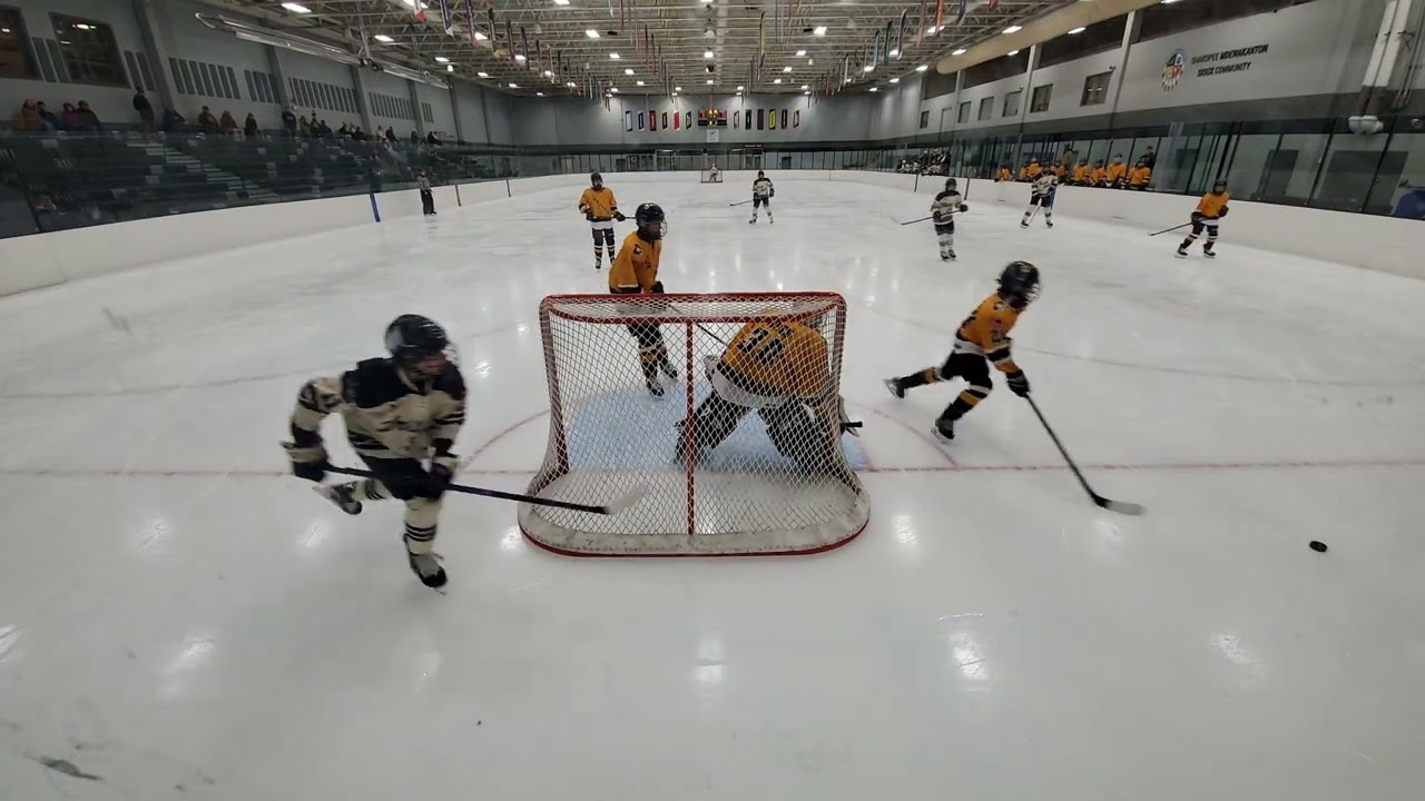 Goaliecam - Away - Prior Lake Bantam B2 Hockey - Laker Shootout - Game 1 - PL Navy vs Wayzata Navy