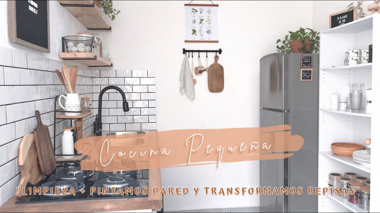 CAMBIOS EN MI COCINA | PINTURA + REPISAS | DECORACIÓN COCINA PEQUEÑA | LIMPIEZA COCINA | INFONAVIT