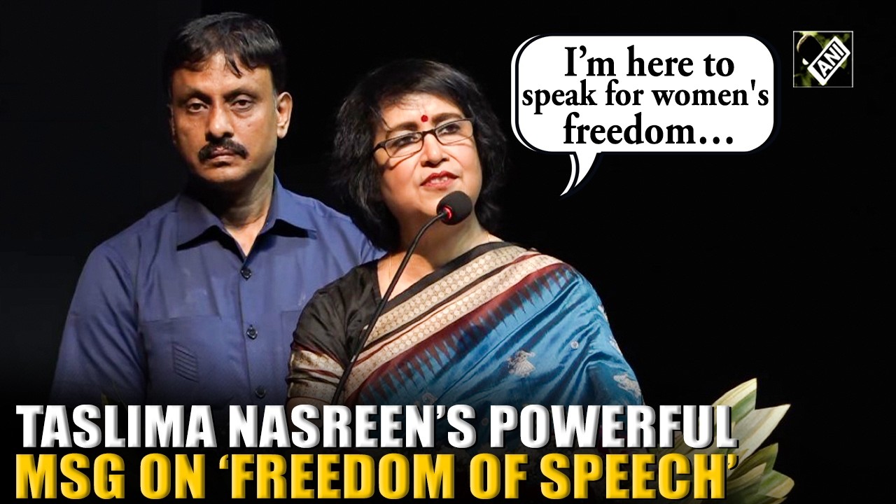 Taslima Nasreen Returns to Kolkata, delivers powerful &lsquo;freedom of speech&rsquo; message | FULL SPEECH