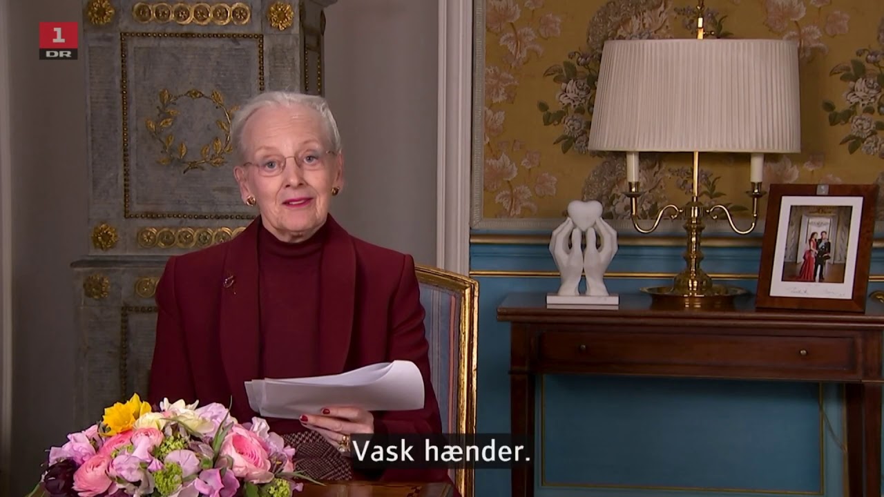 Dronningen taler til Danmark om Coronavirus