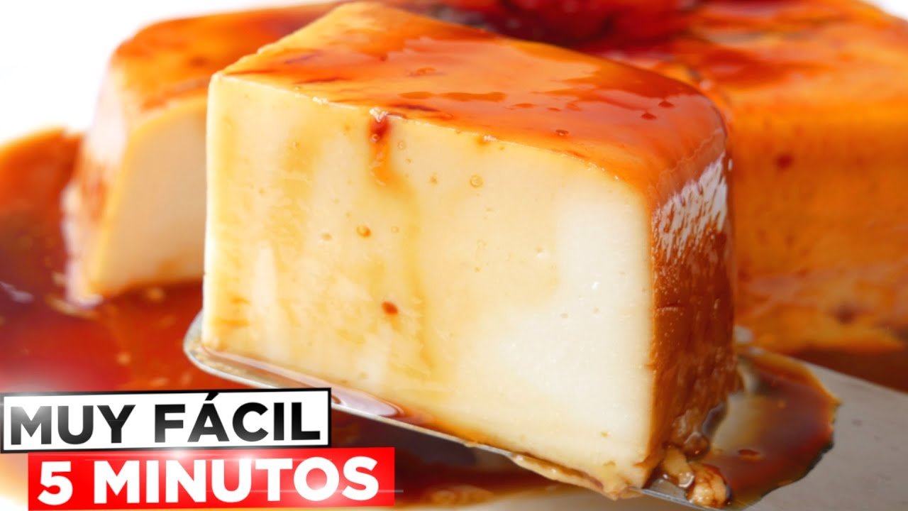 ¡HECHO en 5 MINUTOS! 🍮😍 El FLAN YOGUR MÁS FÁCIL y DELICIOSO 😋SIN HORNO y SIN HARINA