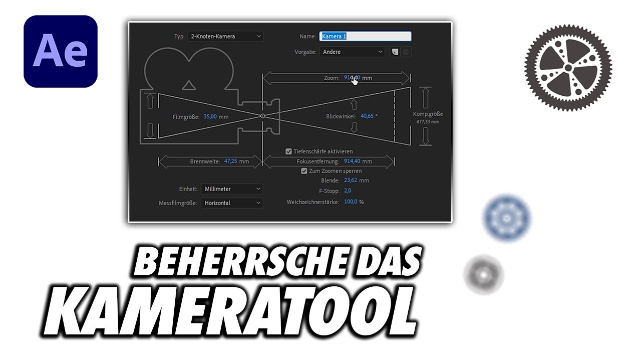 Kameratool in After Effects - ohne Kamera geht gar nichts!