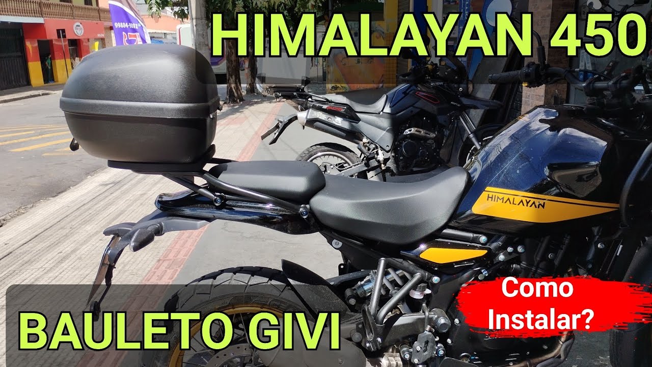 HIMALAYAN 450 / coloquei um bauleto GIVI , como instalar? #royalenfield #himalayan450