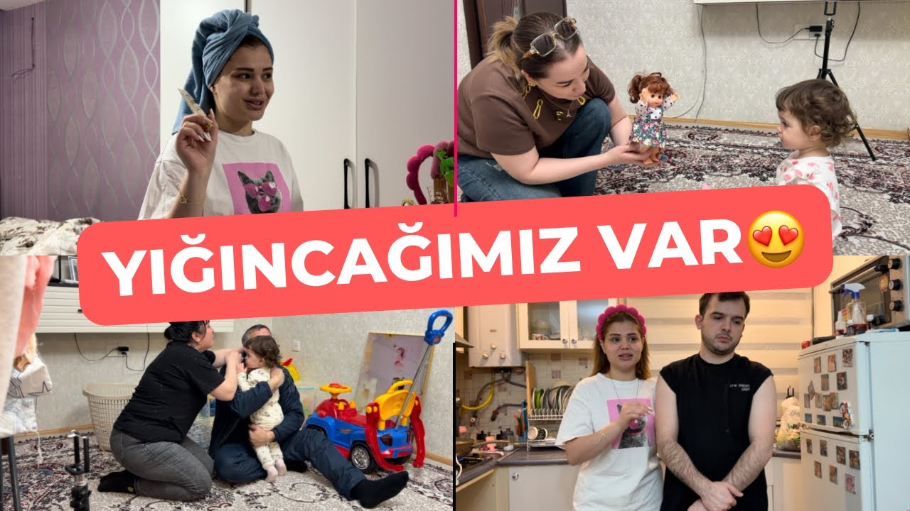 QONAĞIMIZI GƏZDİRDİM😍BAXIMLARIMI B&Ouml;L&Uuml;ŞD&Uuml;M|SABAHA QARDAŞIMIN ƏSGƏR GETDİSİ VAR🙏🏻&hearts;️