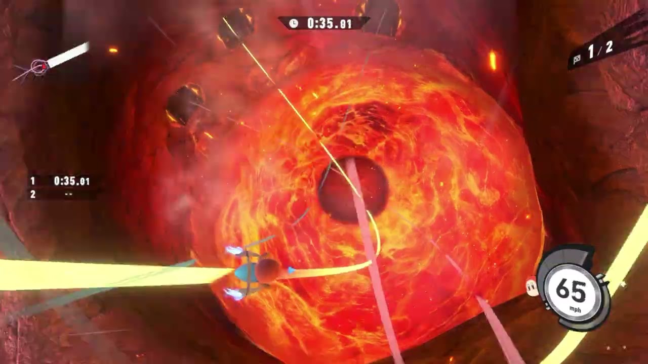 Kirby Air Riders - Air Ride Time Attack: Magma Flows with Waddle Dee