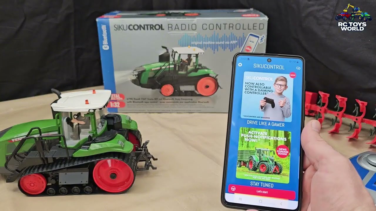 Siku Control RC Fendt 1167 Vario MT 🚜 Unboxing + Bluetooth App Test | Real Plowing in Sand 