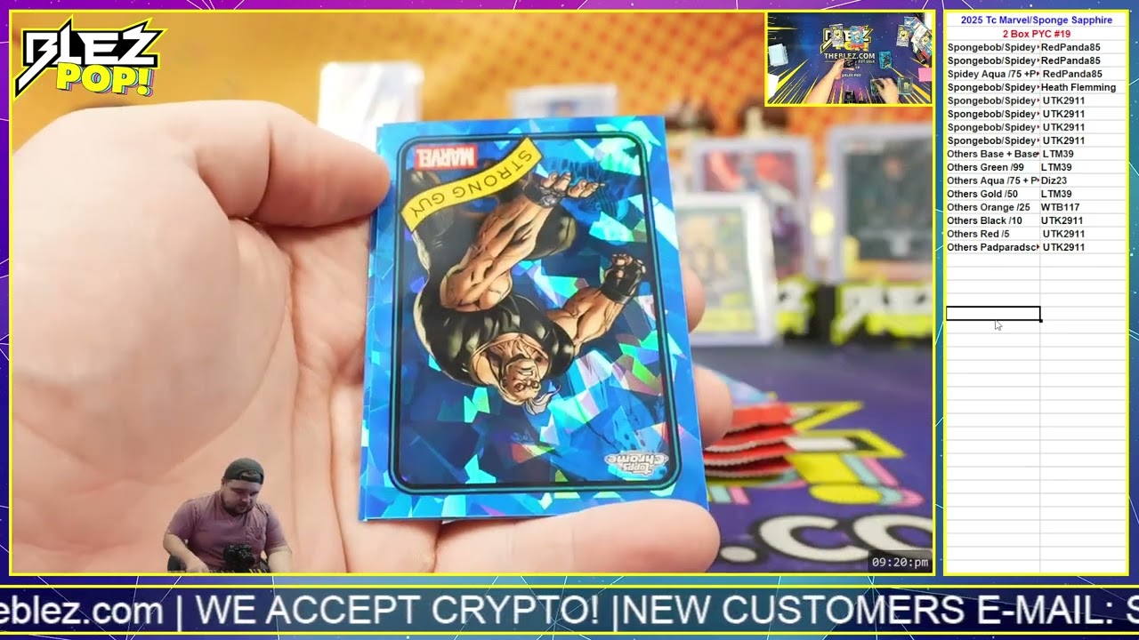 2025 TC Marvel Spongebob Sapphire 2 Box Mixer Pick Your Color #19