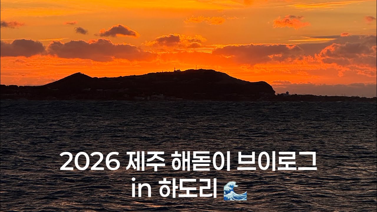 제주 해돋이 브이로그 🌅 하도리에서 맞은 새해