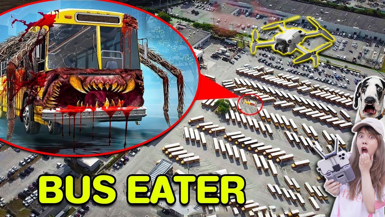 บินโดรน ล่า ปีศาจรถบัส มันมีจริง Bus eater