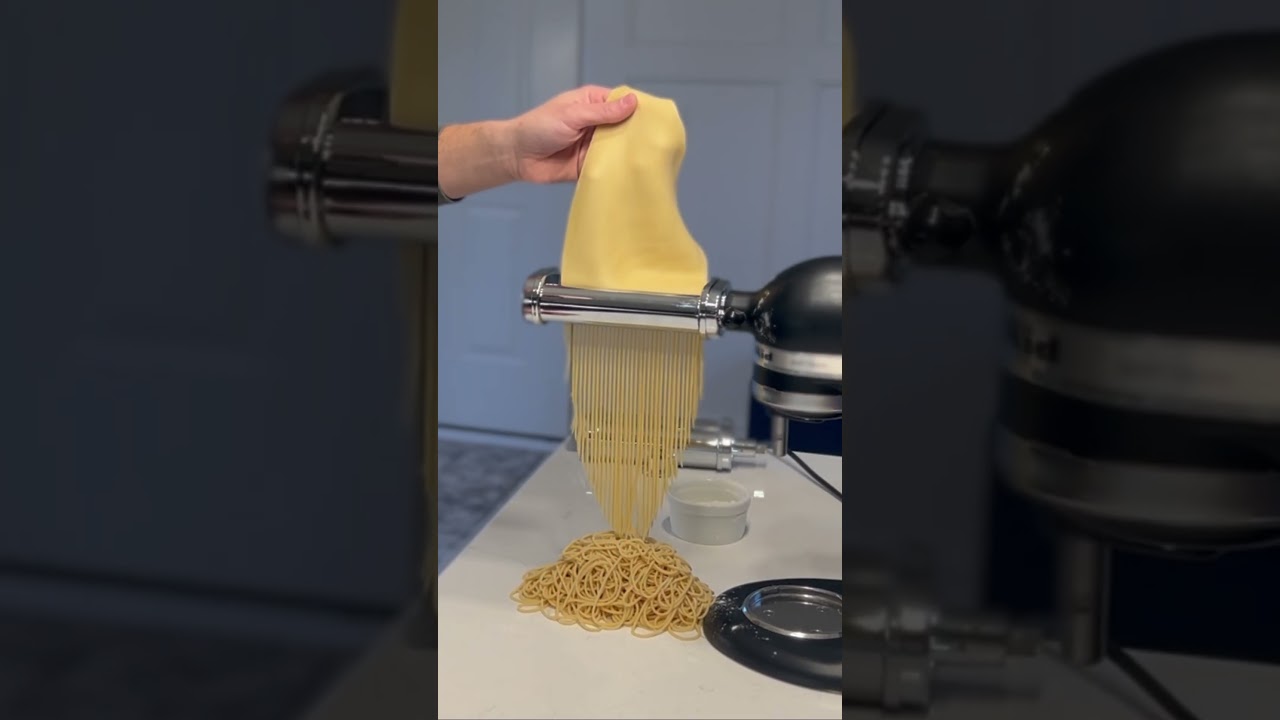 First Time Making Homemade Pasta with new Kitchen Aid Pasta Maker  #pasta #kitchen #cooking #italy