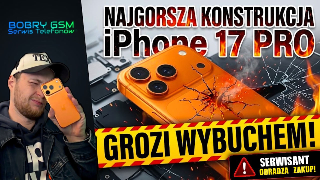 NIE WARTO kupować iPhone 17 Pro /Pro Max. Ujawniam najgorszą konstrukcję i ryzyko wybuchu