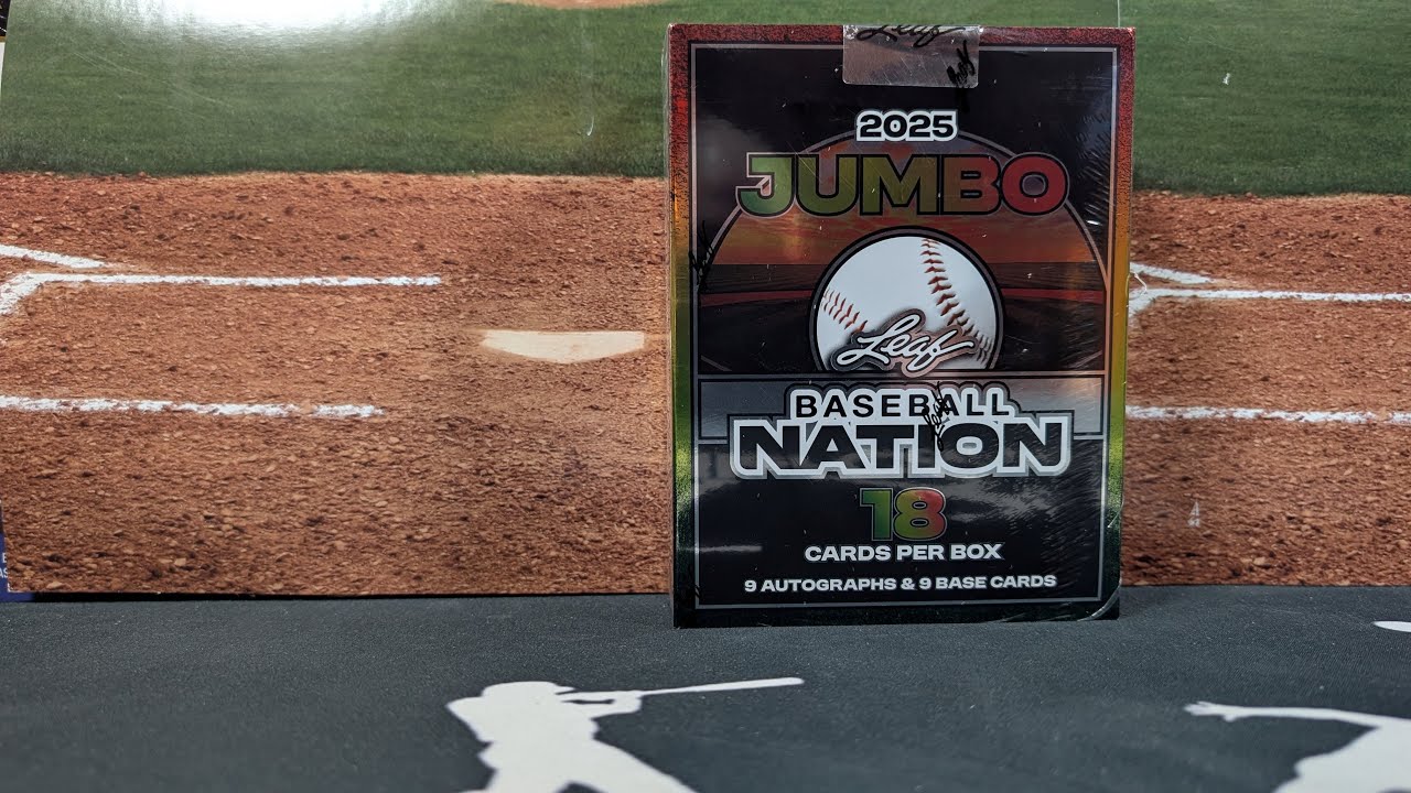 NEW RELEASE!  2025 Leaf Baseball Nation Jumbo Hobby Box!  HOT!