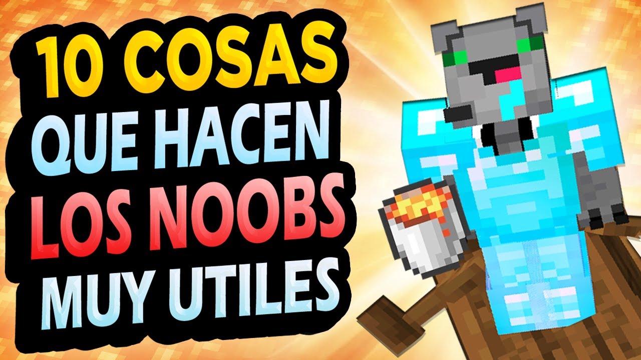 ✅ 10 Cosas de Noobs &Uacute;TILES en Minecraft!! #4