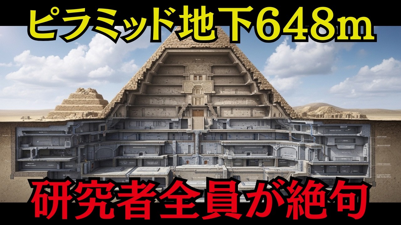ピラミッド地下648mで発見された構造物…テスラの設計図と完全一致していた【ミステリー 怖い話】