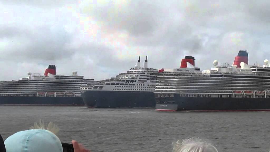 The Three Queens at Liverpool Pier Head Celebrate 175 Years of Cunard
