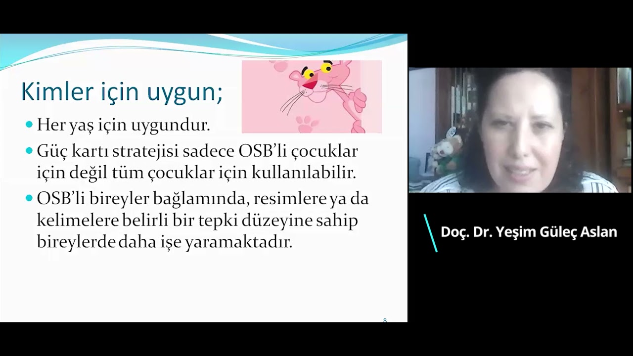 Doç. Dr. Yeşim Güleç Aslan - Otizm Spektrum Bozukluğu Alanında Öykü Temelli bir Uygulama: Güç Kartı
