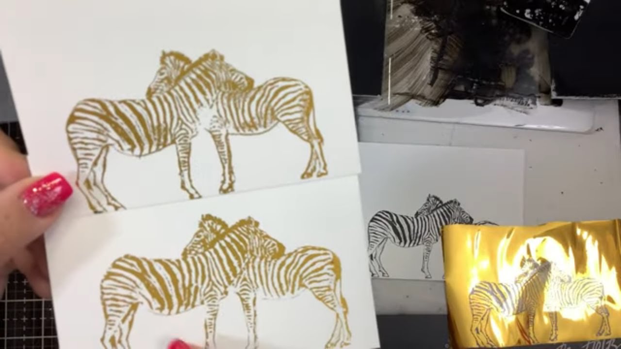 Finally figured out the Heidi Swapp toner ink for foiling