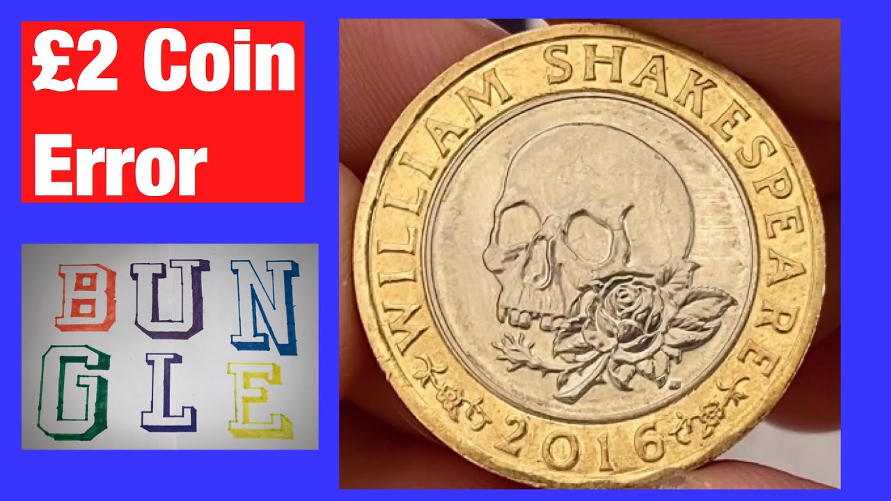 &pound;2 Error Coin | Shakespeare Tragedies | Wrong Edge Inscription