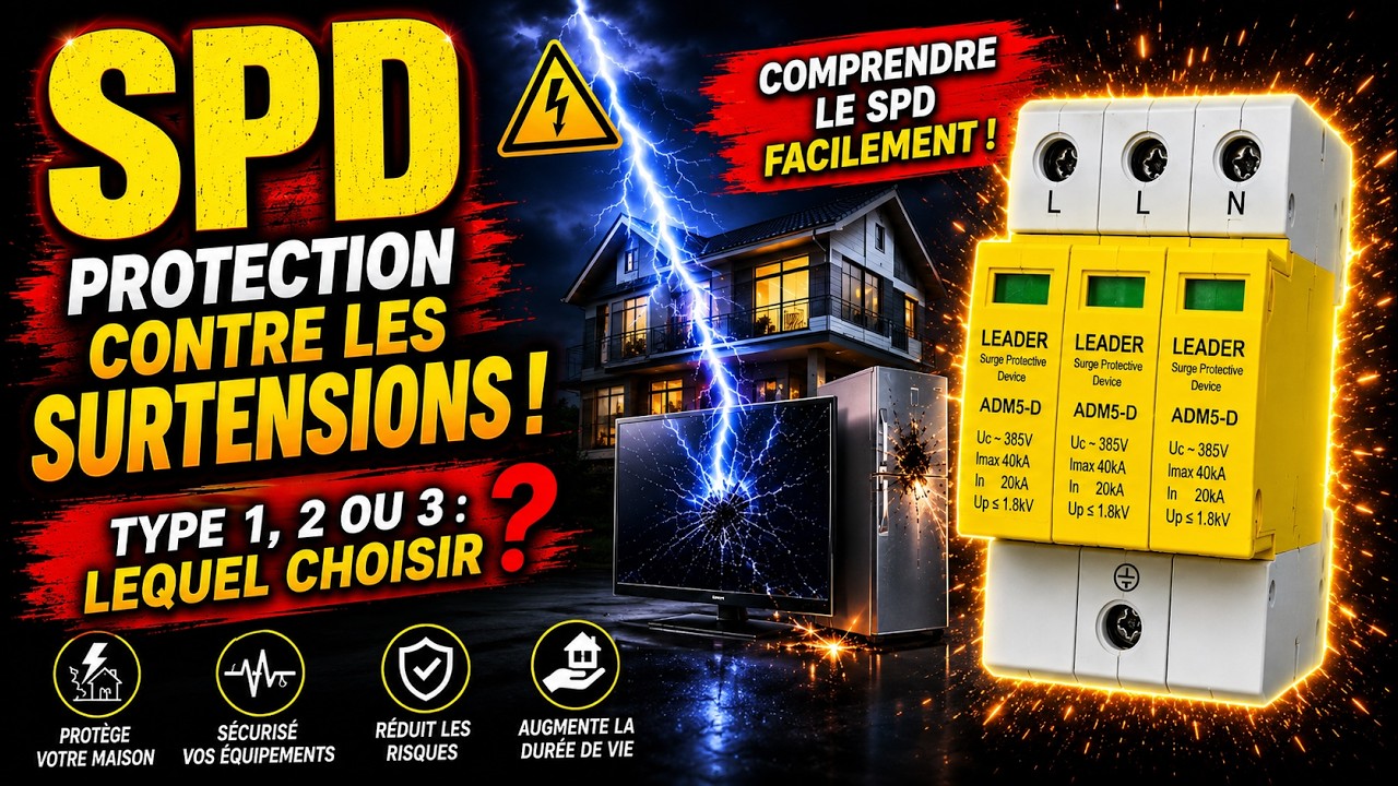 Dispositif de protection contre les surtensions (SPD Type 1, Type 2 et Type 3) - Guide de s&eacute;lection