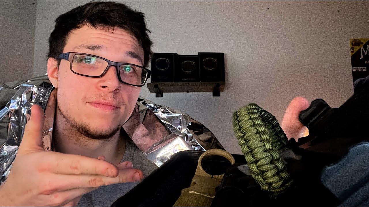 Temu survival kit asmr