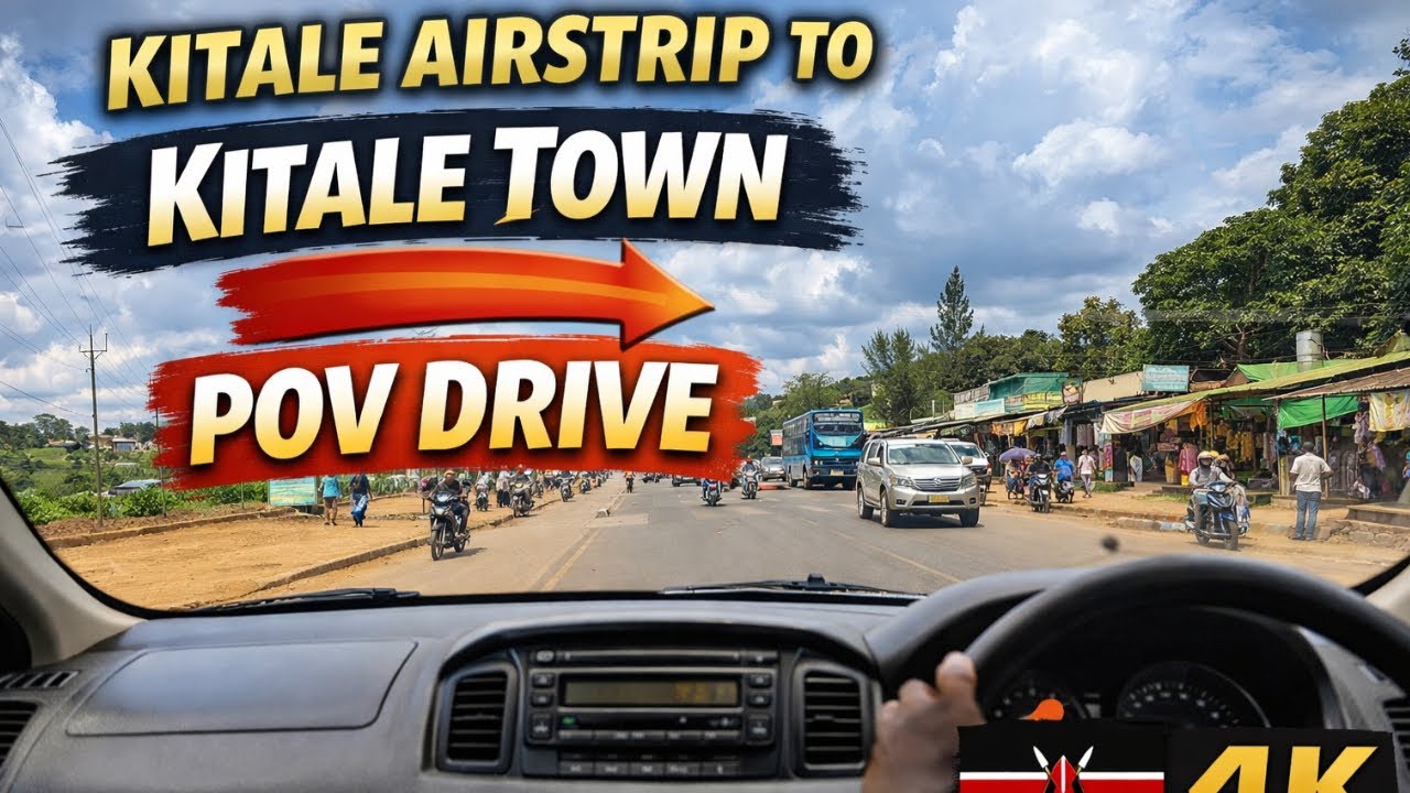 Kitale Airstrip to Kitale Town POV Drive | Scenic Kitale Streets 4K Kenya