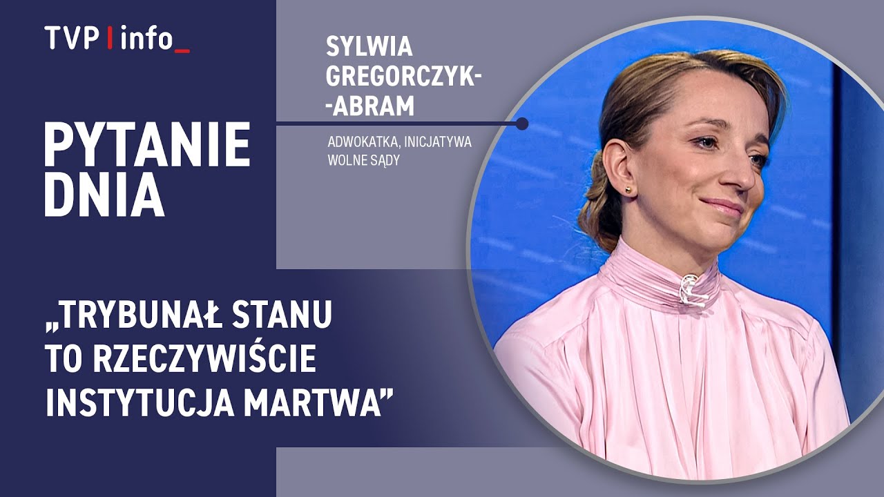 Gregorczyk-Abram: Trybunał Stanu to rzeczywiście instytucja martwa | PYTANIE DNIA