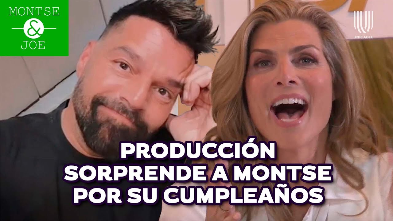 Ricky Martin sorprende a Montserrat Oliver en el foro con un bello mensaje | Montse y Joe | Unicable