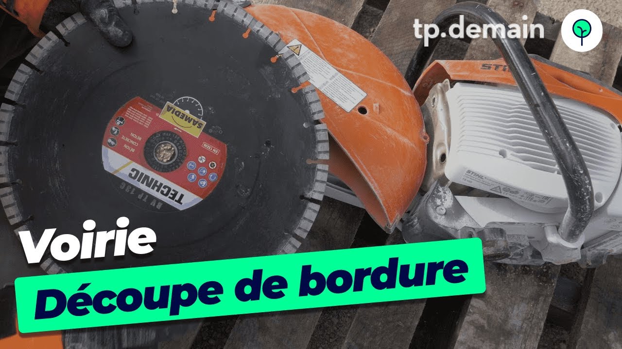 S&eacute;curit&eacute; et Technique : D&eacute;coupe de Bordures en B&eacute;ton