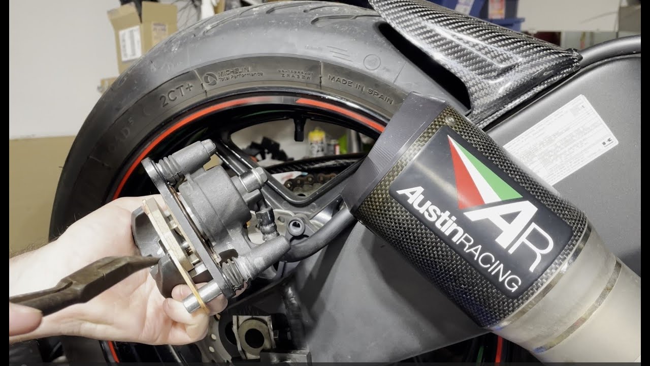 ZX6X Rear Brake Replacement and Bleed