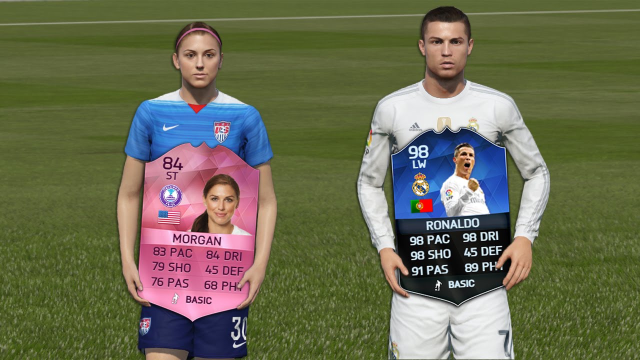 Women vs Men FIFA 16 Gameplay