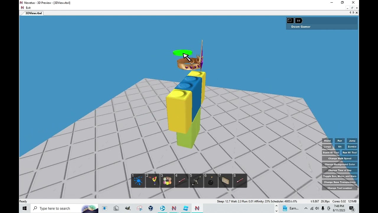 how to import a hat into novetus