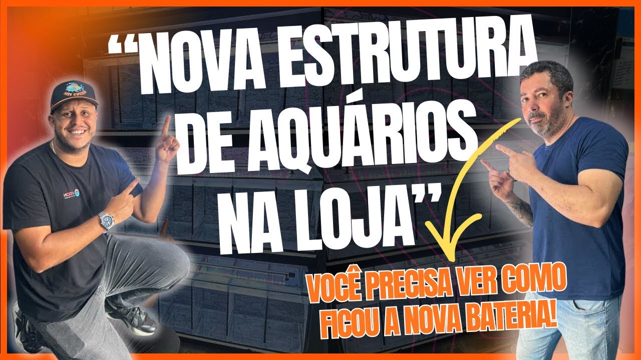 MUDAMOS A BATERIA DE AQUÁRIOS | Ficou incrível! 🤩 