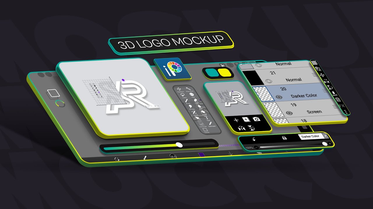 How to Create 3D Logo Mockups in ibis Paint X: Step-by-Step Tutorial