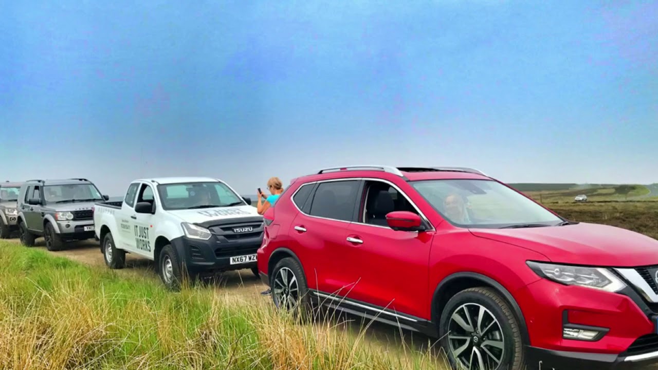 Nissan X Trail T32 off-road in the North Yorkshire moors.