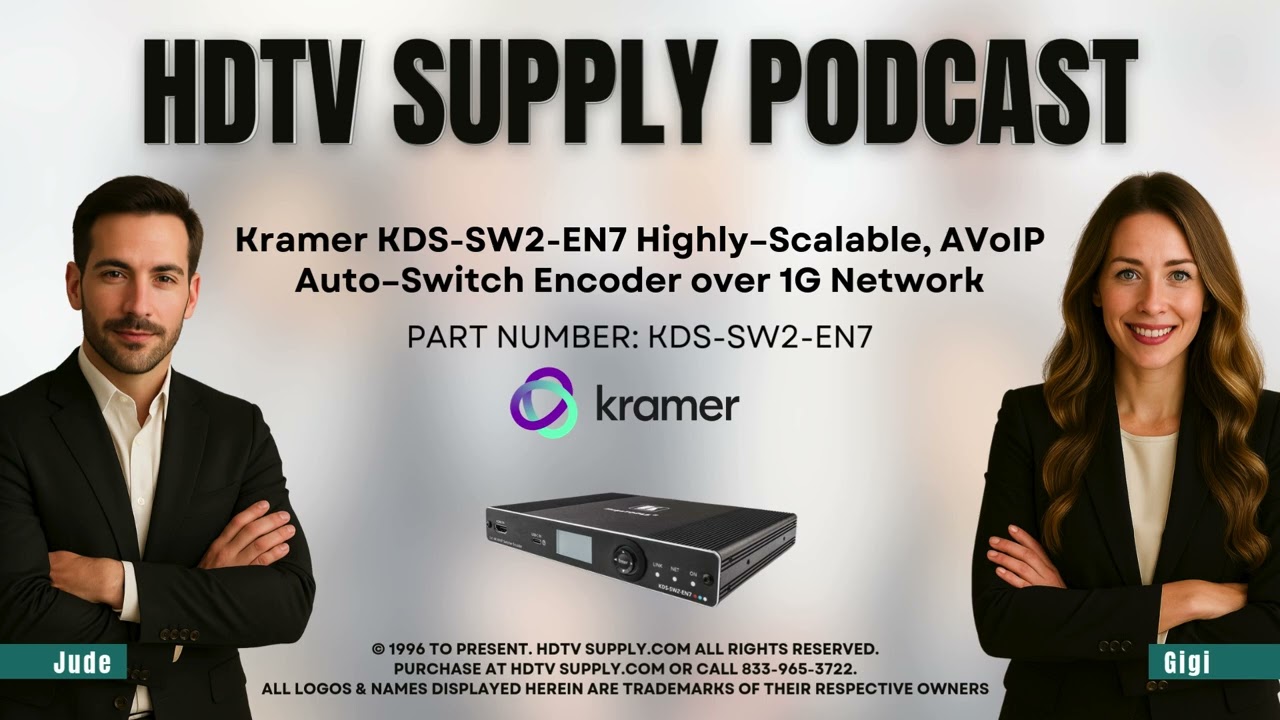 Kramer KDS-SW2-EN7 Highly–Scalable, AVoIP Auto–Switch Encoder over 1G Network