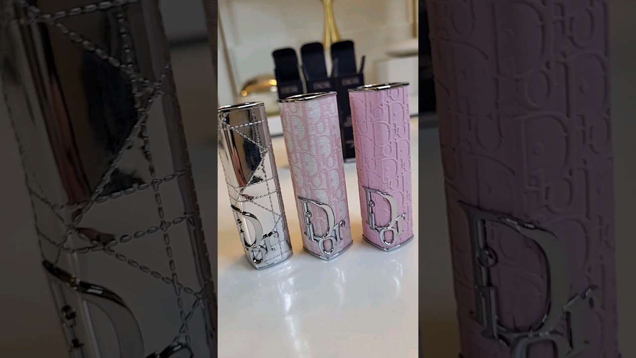 🔥 New Dior Addict Refillable Lipstick Case! 3 bold shades, endless glamour! 💄✨ #DiorAddict #makeup