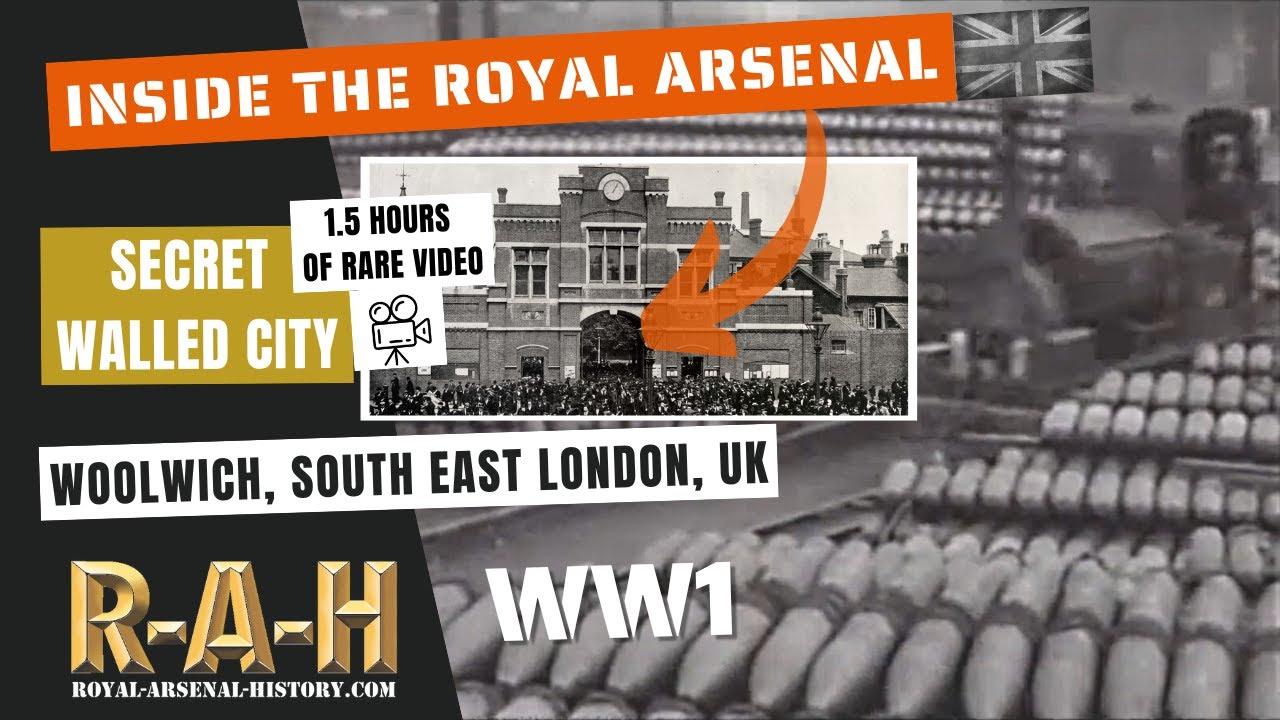 INSIDE the Royal Arsenal Woolwich SECRET WALLED CITY - VERY RARE WW1 1914 - 1918 workers departments