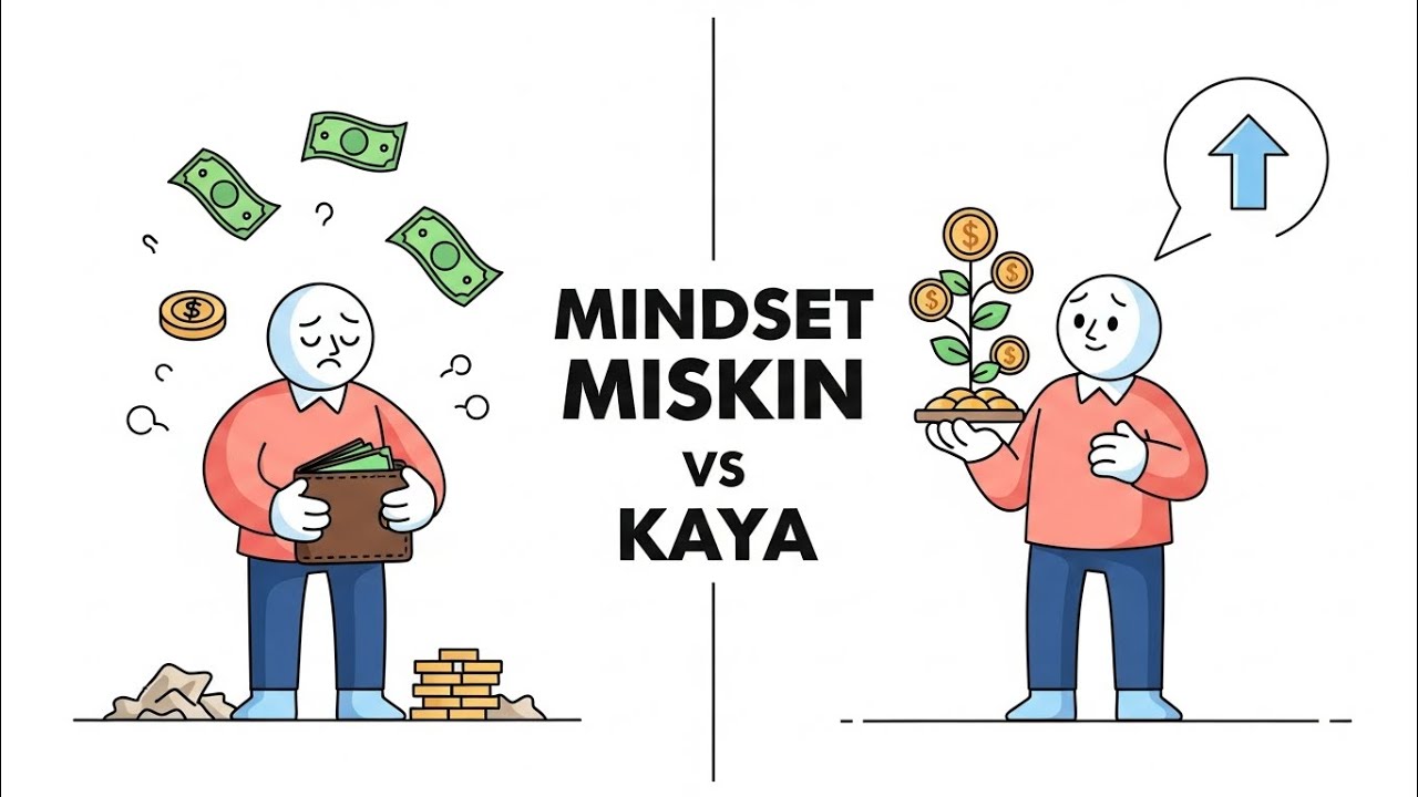 Mindset Orang Miskin vs Orang Kaya — Bukan Soal Gaji