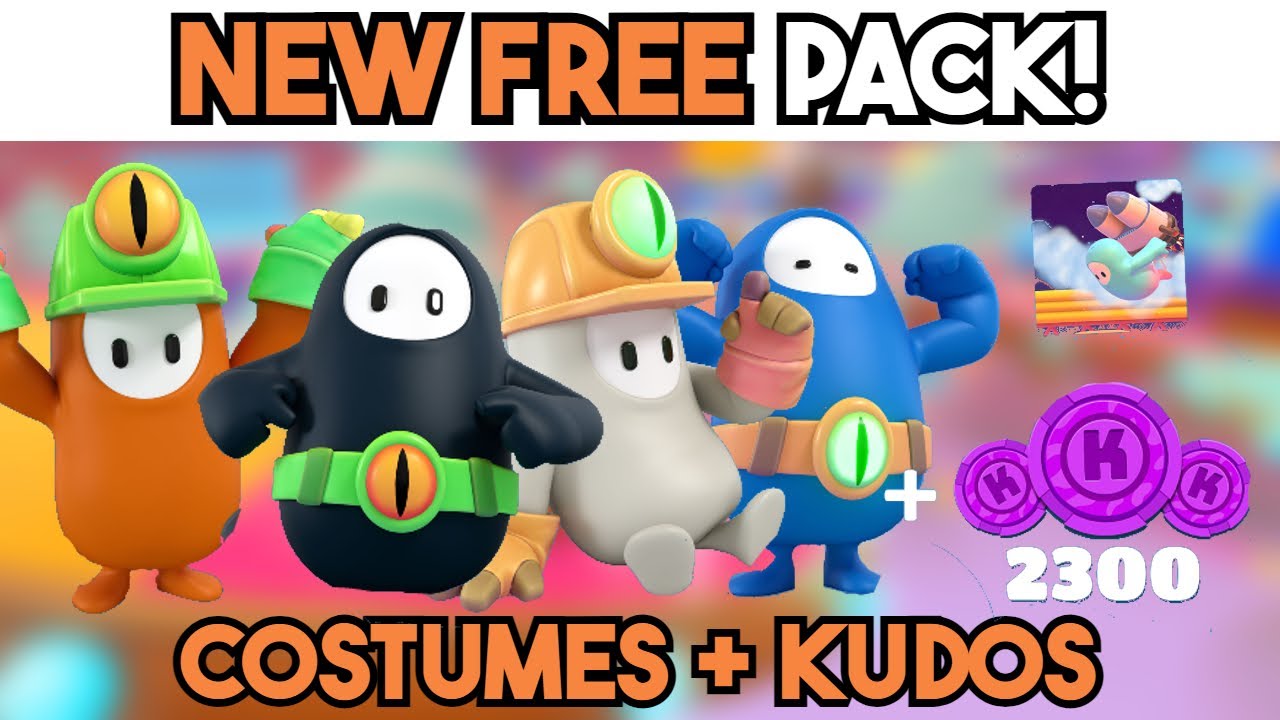 How to get a FREE Fall Guys PACK!! (Costumes, Kudos, New Celebration!)