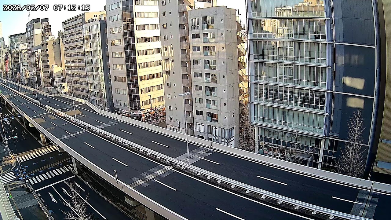 首都高速1号上野線ライブカメラ Route 1 Ueno Line Metropolitan Expressway.world.cam